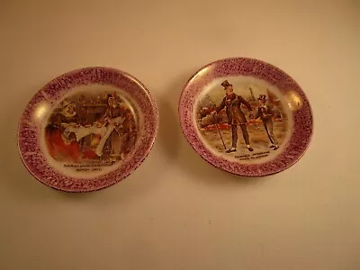 Buy Vintage Sandland Ware England Pair Of Butter Pat Dishes Dickens Micawber Betsy • 28.76£