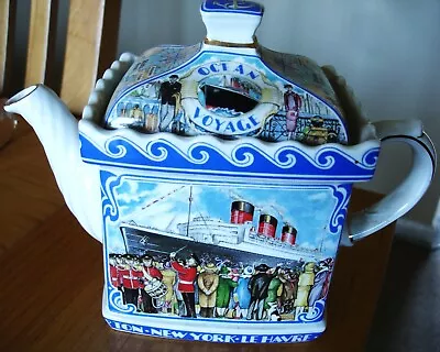 Buy James Sadler GOLDEN AGE OF TRAVEL  - OCEAN VOYAGE  Tea Pot ( 5074 ) In Porcelain • 24.99£