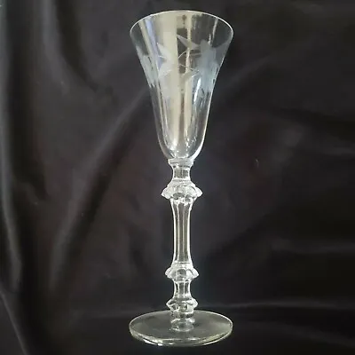 Buy Vintage Crystal Cambridge Sherry Glass With Etched Floral Vine. 1930´s-1940´s • 19.29£