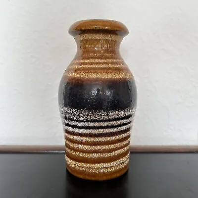 Buy Scheurich West German Pottery Fat Lava 208-21 Vase • 14£