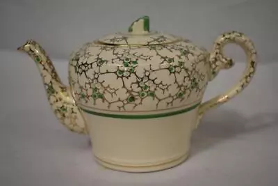 Buy T.F.S Ltd Phoenix Teapot  Golden Jade  Bone China Art Deco 1920-1930s • 4.99£