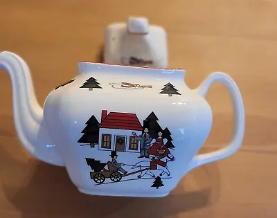 Buy Mason’s Christmas Village Large Teapot Marsten-mandrajji Vintage • 45£