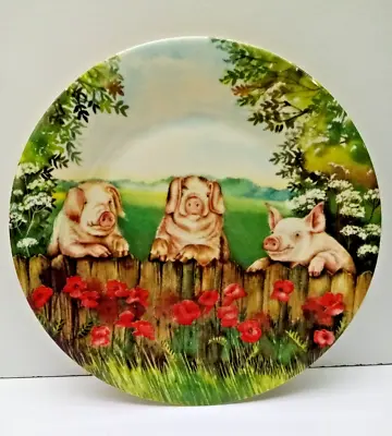 Buy Fenton China Company,Display Plate English Bone China, Pigs By Ann Blockley • 6.99£