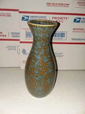 Buy Vase Blue And Orange Speckled Hand Thrown Pottery  • 28.81£