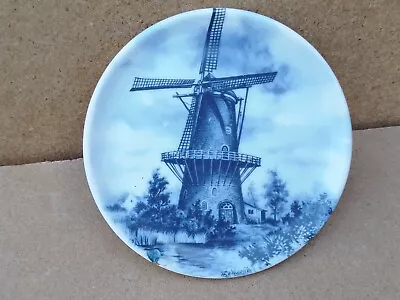 Buy Vintage Retro China Dutch Holland Netherland Delft Ornamental 4 Plate Windmills  • 19.95£