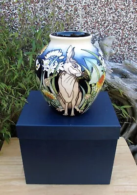 Buy Moorcroft Rare Boxed Watership Down BIGWIG Vase 189/8 First Quality No.6 Rabbits • 575£