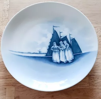Buy Empire Bavaria Plate R.c. Old Dutch Ladies Ship Sails Windmill Flow Blue  • 5.68£