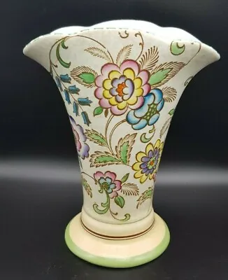 Buy TUSCAN DECORA POTTERY Vintage Wavy Topped Vase, 20.5 Cm High • 8.50£