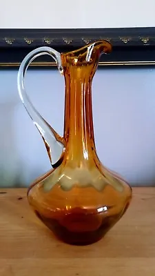 Buy Vintage Amber Glass Jug / Decanter, Good Condition • 20£