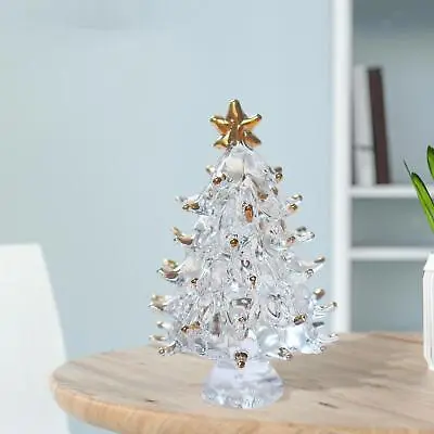 Buy Small Crystal Christmas Tree Figurine Ornament Gift For Decor Tabletop • 6.90£