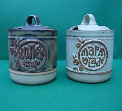 Buy Tremar Pottery Honey & Marmalade Jars Handmade Cornish Pottery • 18£