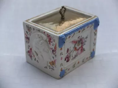 Buy Rare Victorian Staffordshire Stoneware Box / Tobacco Jar, Booth, Hanley, 1889. • 145£