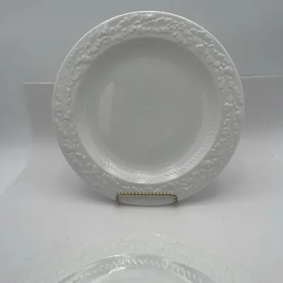 Buy Set Of 2 Martha Stewart Dinner Plates Oak Leaf MSE White Good Shape • 35.29£