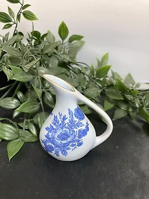 Buy Vintage Miniature Vase - Blue Gouda Pottery FLORA Keramiek Holland • 18.95£