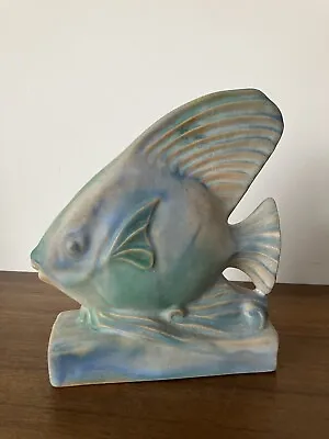 Buy Denby Danesby Ware Donald Gilbert Pastel Art Deco Fish Figure Matt Glaze • 85£
