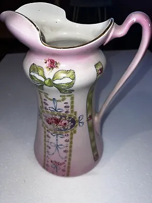 Buy Swinnertons Pitcher 14” Antique Made In Hanley England. Roses Mauve  Very Old • 61.52£