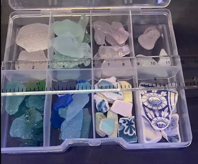 Buy Sea Glass Collectors Starter Kit. A Boxed Mixture, Of Colours, Texture & Pottery • 22£