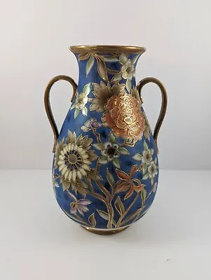 Buy Antique Nippon Morimura 24k Gold Gilded & Beaded Floral Porcelain Vase 9.5 In • 95.31£