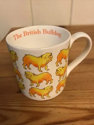 Buy THE BRITISH BULLDOG Hand Decorated Fine Bone China Tea Mug By Milly Green • 5£