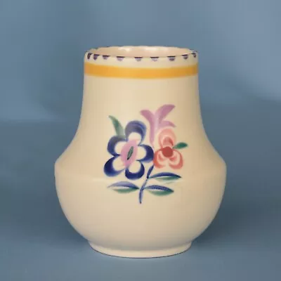 Buy Vintage Poole Pottery 1950's Floriana Sprig Decorated Design KG Shape 112 Vase • 12£