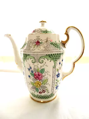 Buy Vintage   Adderley   Decorative Floral   Gilded  Coffe/ Teapot • 7.99£
