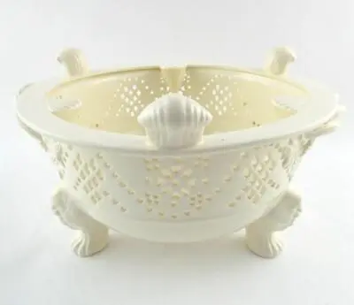 Buy Royal Creamware Masterpieces Footed Bowl Shell And Pierced Design English Made • 74.66£