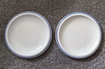 Buy Churchill Jamie Oliver KEEPING IT SIMPLE Set Of 2 Dinner Plates 10.5  Blue Band • 15.22£