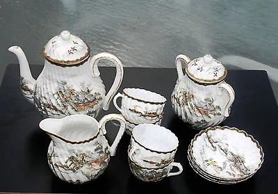 Buy Antique Japanese Hand Painted Porcelain Tea Set 11 Pc • 659.37£