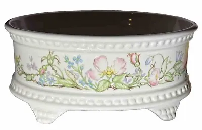 Buy VINTAGE ROYAL WINTON ALBANY SUMMERTIME OVAL PLANTER  7  Wide • 10£