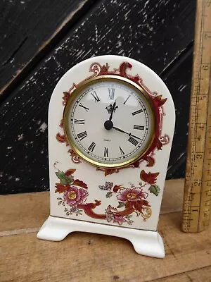 Buy Ceramic Masons Mandalay Red Mantel Clock .Battery Movement .Masons Red Mandalay • 12.99£
