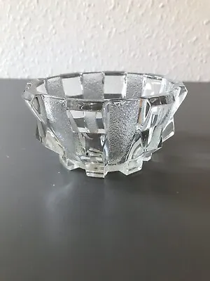 Buy Orrefors Glass Crystal Candy Dish Nut Bowl, Panel And Textured Design. Very Rare • 10£