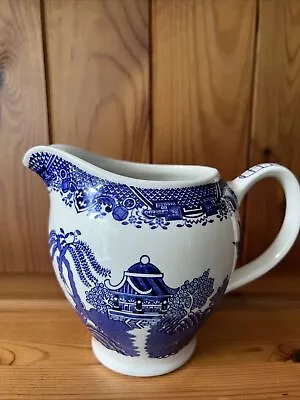 Buy Wood & Sons Willow Jug - Woods Ware - Blue - White -enoch - England • 25£