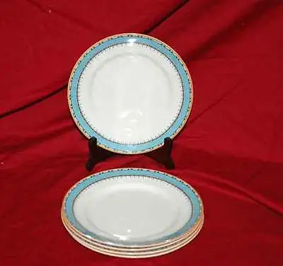 Buy (5) Myott And Sons China Salad Plates  1418 Blue • 7.77£