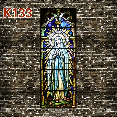 Buy Self-adhesive Stained Glass Stickers European Church Opaque Window Film Decor • 11.65£