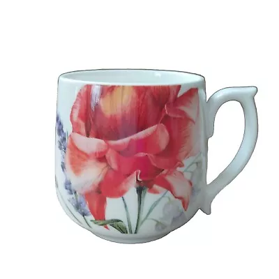 Buy Marks & Spencer Beauty Mug Beautiful Red Poppy Lavender & Sweet Pea Decoration • 10.99£