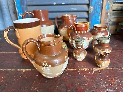 Buy Antique Royal Doulton Lambeth Harvest Stoneware Jugs, Mug & Pots Collection • 18.99£