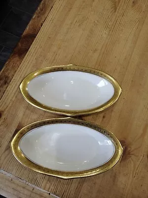 Buy 2 X Royal Worcester CORONET Pickle Trays • 24.95£