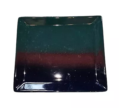 Buy Vintage MCM Haeger Rectangle Blue Green Maroon Ombre Dish Plate • 28.81£