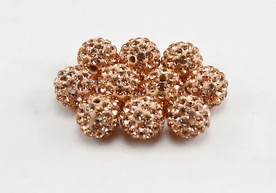 Buy WHOLESALE 10mm Crystal Clay Disco Ball Shamballa Beads Top Quality  • 11.41£