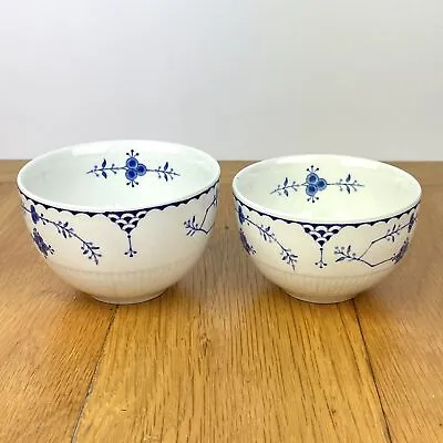 Buy 2 X Vintage Furnivals Blue Denmark Small & Large Sugar Bowls • 17.95£