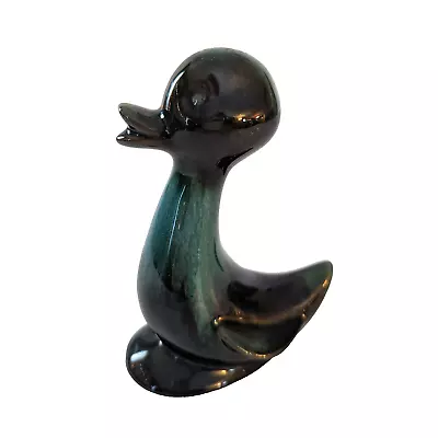 Buy Blue Mountain Pottery Canada Duck Figurine Double-glaze Turquoise Green Black • 14.26£