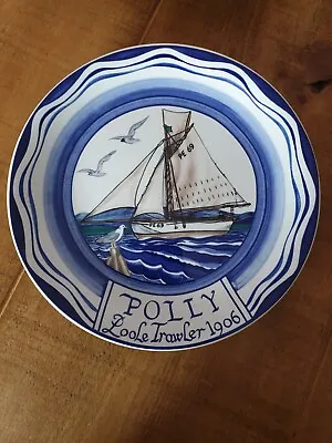 Buy Poole Pottery Plate Polly Poole Trawler 1906 Design • 50£
