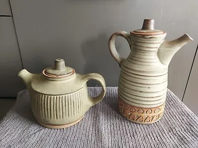 Buy Vintage Tremar Cornish Studio Pottery Coffee Pot 70’s Retro Tea • 35£