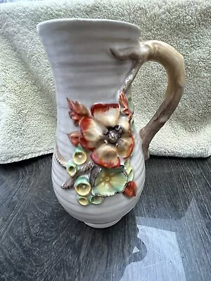 Buy Clarice Cliff   My Garden   1930's Ribbed Vase Jug 716 Newport Pottery 8  Lovely • 15£