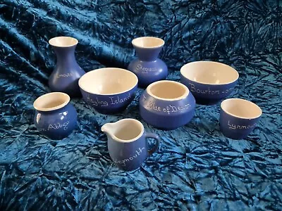 Buy Vintage Blue Devon Ware Pottery MIXED LOT • 12.99£
