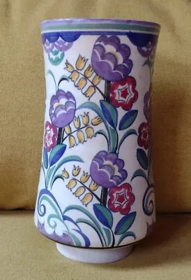 Buy Early Poole Pottery Carter Stabler Adams Floral Vase, BM Pattern, 979 Shape, D • 25£