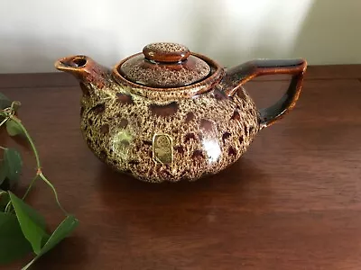 Buy Vintage Fosters Pottery Cornwall Honeycomb Brown Teapot 1.45 Pint.  Never Used • 25£