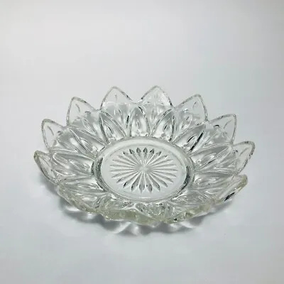 Buy Vtg Federal Glass Petal Star Clear 5 5/8  Bowl Replacement 60s • 6.07£
