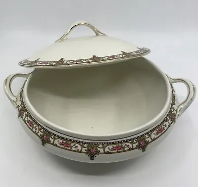 Buy Antique Fine China Serving Bowl Cover Handles ‘The Minden’ Grindley & Co England • 63.30£