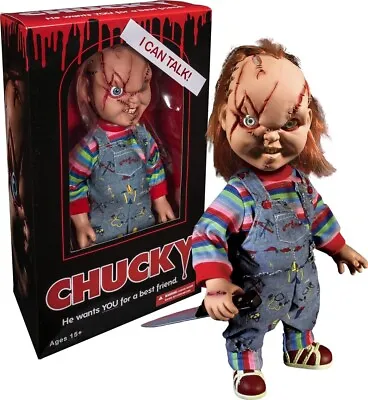 Buy Child's Play 15  Scarred TALKING CHUCKY Mega Scale Figure With Sound Doll • 85.98£